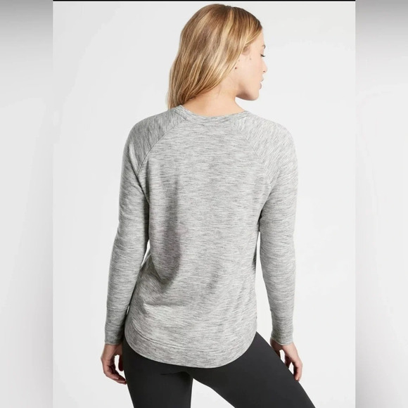 Athleta Mindset Heather Gray Pullover Size M - Picture 3 of 9